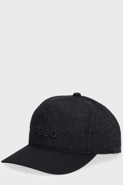 Чоловіча чорна кепка з вовною