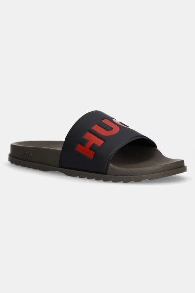 Чоловічі резинові шльопанці хакі фото 1 Чоловічі резинові шльопанці хакі